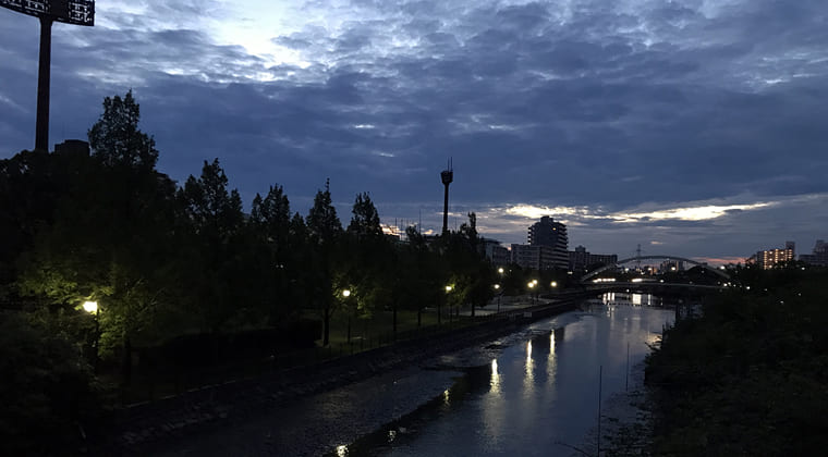 東京の東端からわたしのウォーキング記録（2024.7.27）夜明け