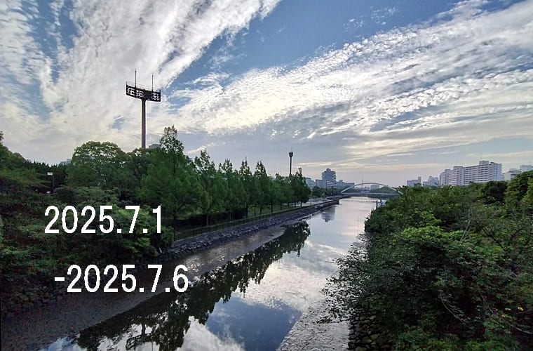 東京の東の端から「わたしのウォーキング記録」（2025・7月1週）