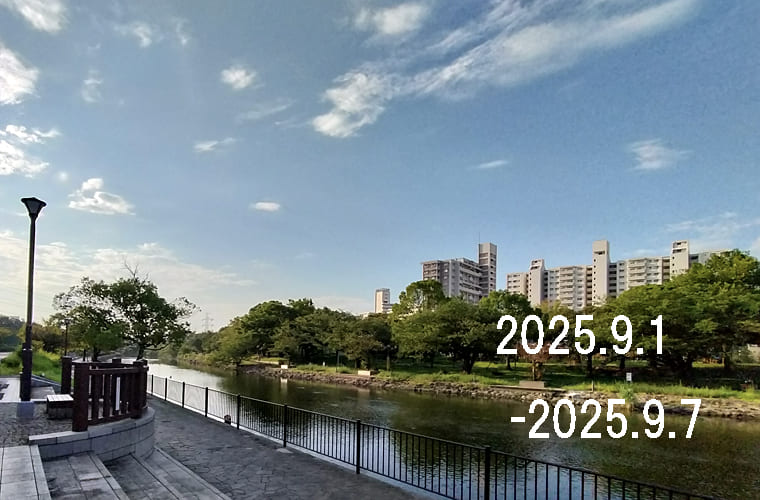 わたしのウォーキング記録（2025・9月1週目）